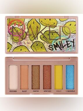 NWT The Urban Decay Naked x Smiley Mini Eyeshadow Palette features six shades
